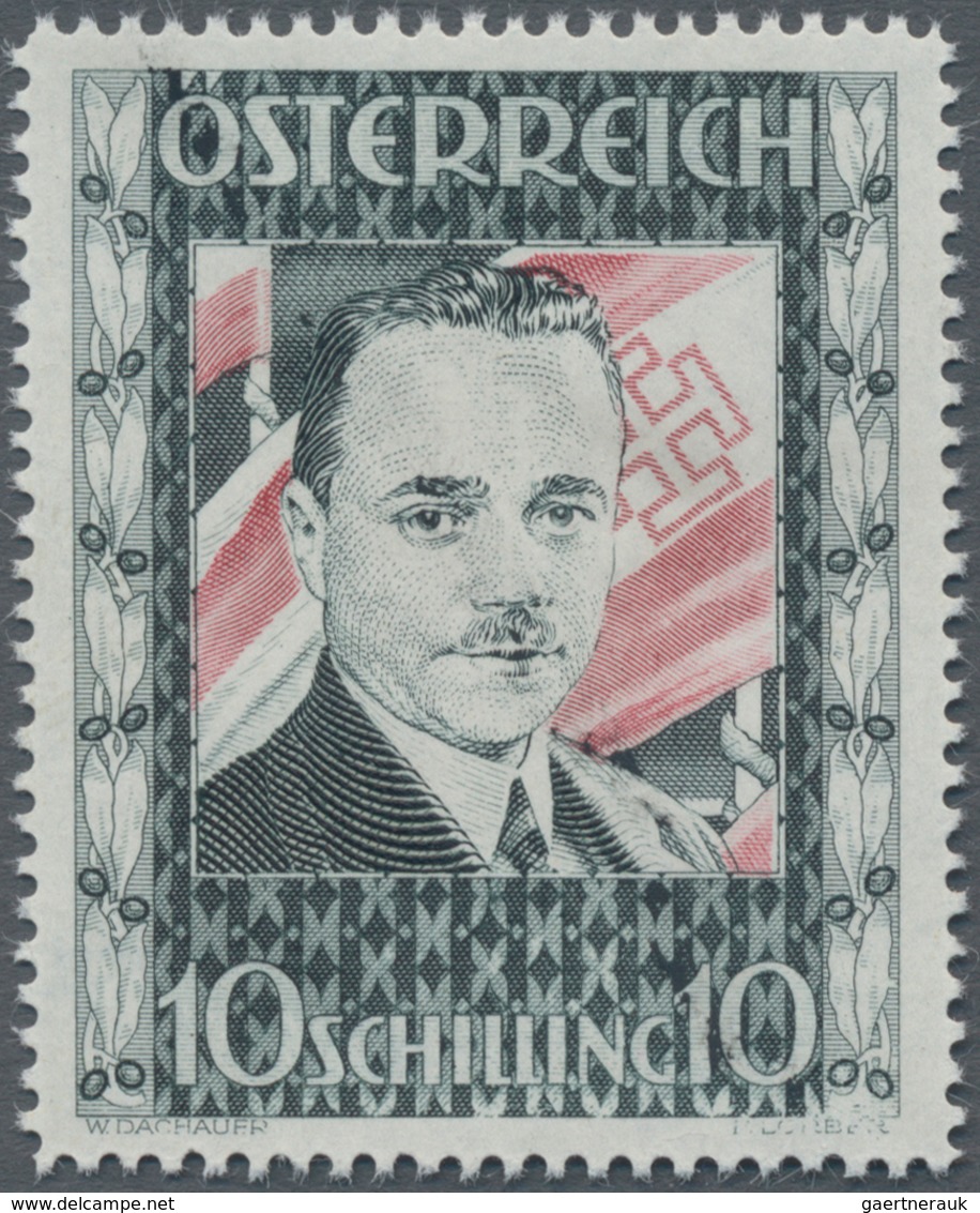 Österreich: 1936, 10 Schilling Freimarke "Bundeskanzler Dr. Engelbert Dollfuß". Diese Marke Wurde Im - Covers & Documents