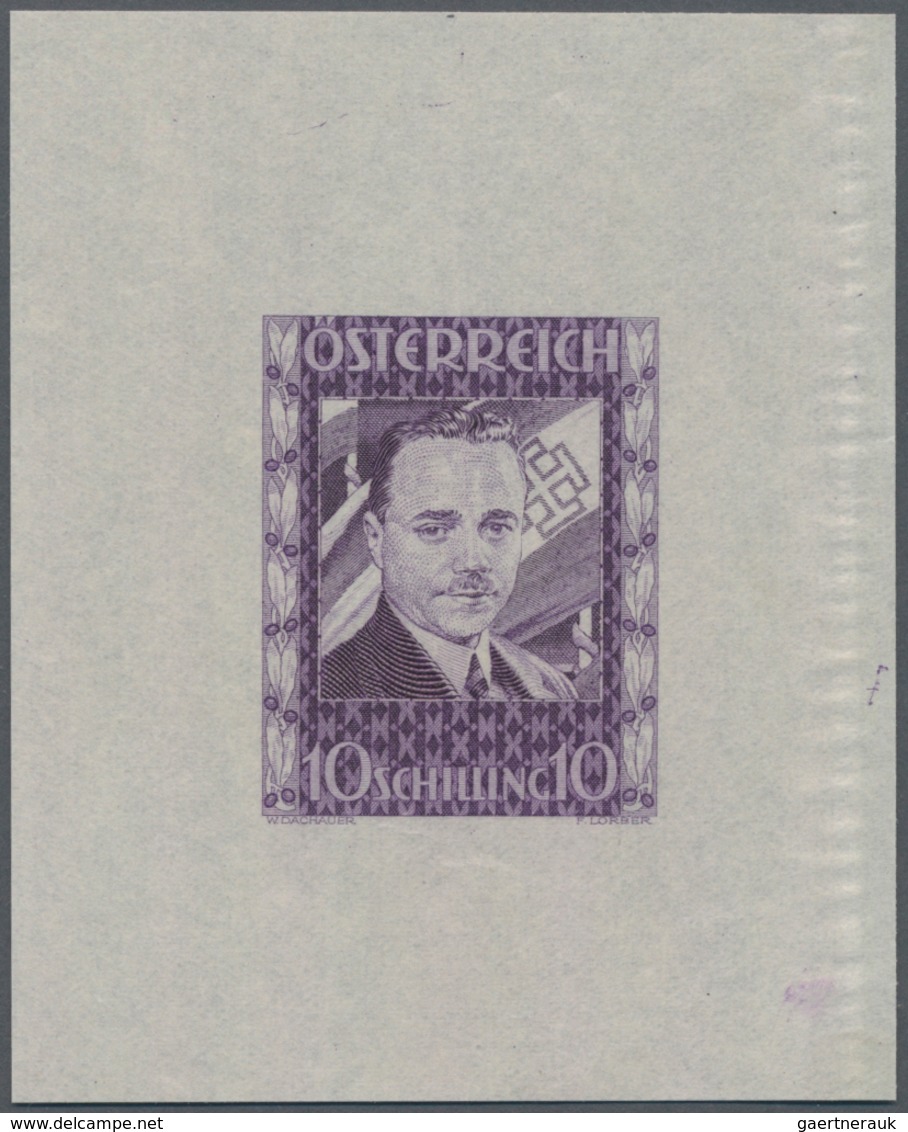 Österreich: 1936, 10 Schilling Freimarke "Bundeskanzler Dr. Engelbert Dollfuß". Diese Marke Wurde Im - Covers & Documents