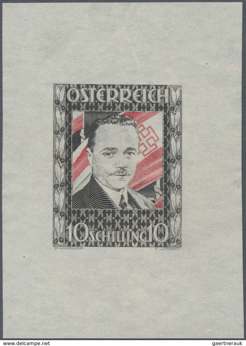 Österreich: 1936, 10 Schilling Freimarke "Bundeskanzler Dr. Engelbert Dollfuß". Diese Marke Wurde Im - Lettres & Documents