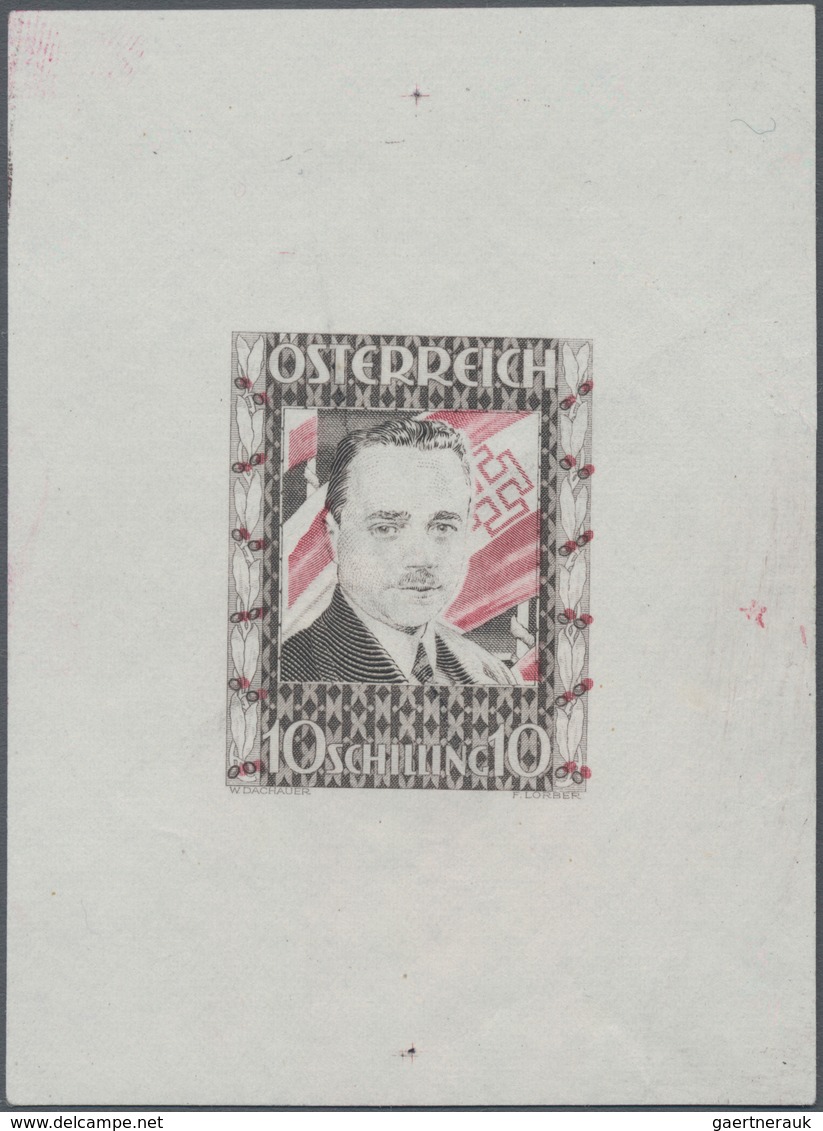 Österreich: 1936, 10 Schilling Freimarke "Bundeskanzler Dr. Engelbert Dollfuß". Diese Marke Wurde Im - Lettres & Documents