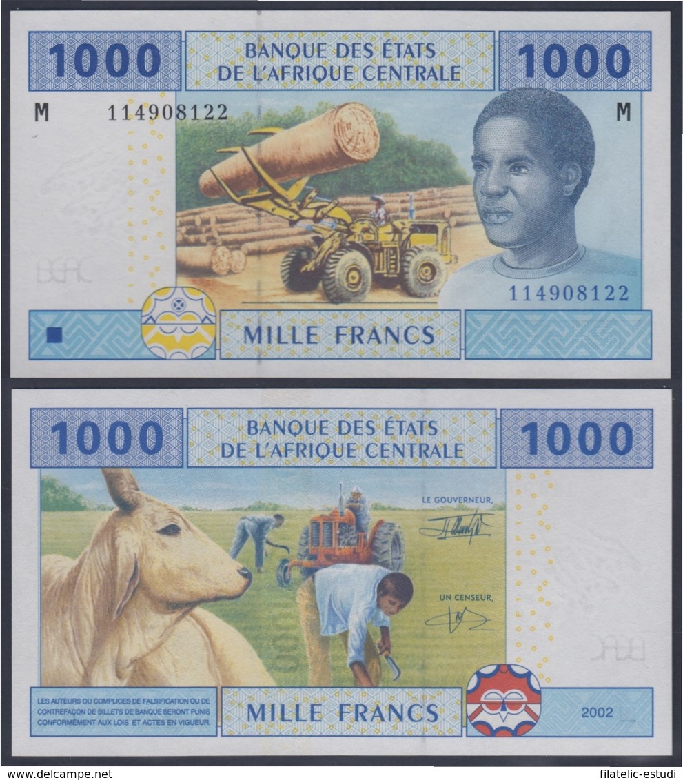 África Central Congo 1000 Francs 2002 Billete Banknote Sin Circular - Sonstige – Afrika