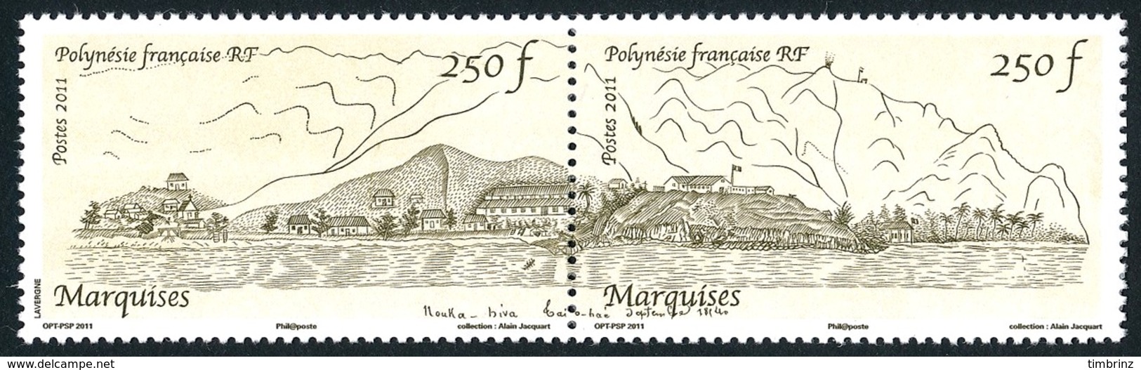 POLYNESIE 2011 - Yv. 973 Et 974 **   Faciale= 4,20 EUR - Les Marquises (2 Val.)  ..Réf.POL24914 - Ungebraucht