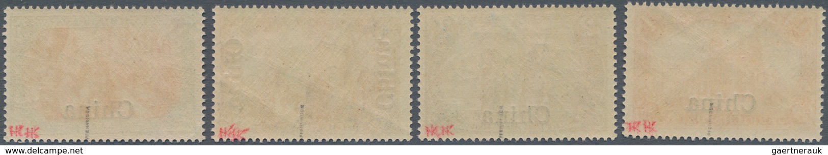 Deutsche Post in China: 1901. 3 Pfg braun bis 5 Mk grünschwarz/bräunlichkarmin. Die amtlich nicht au