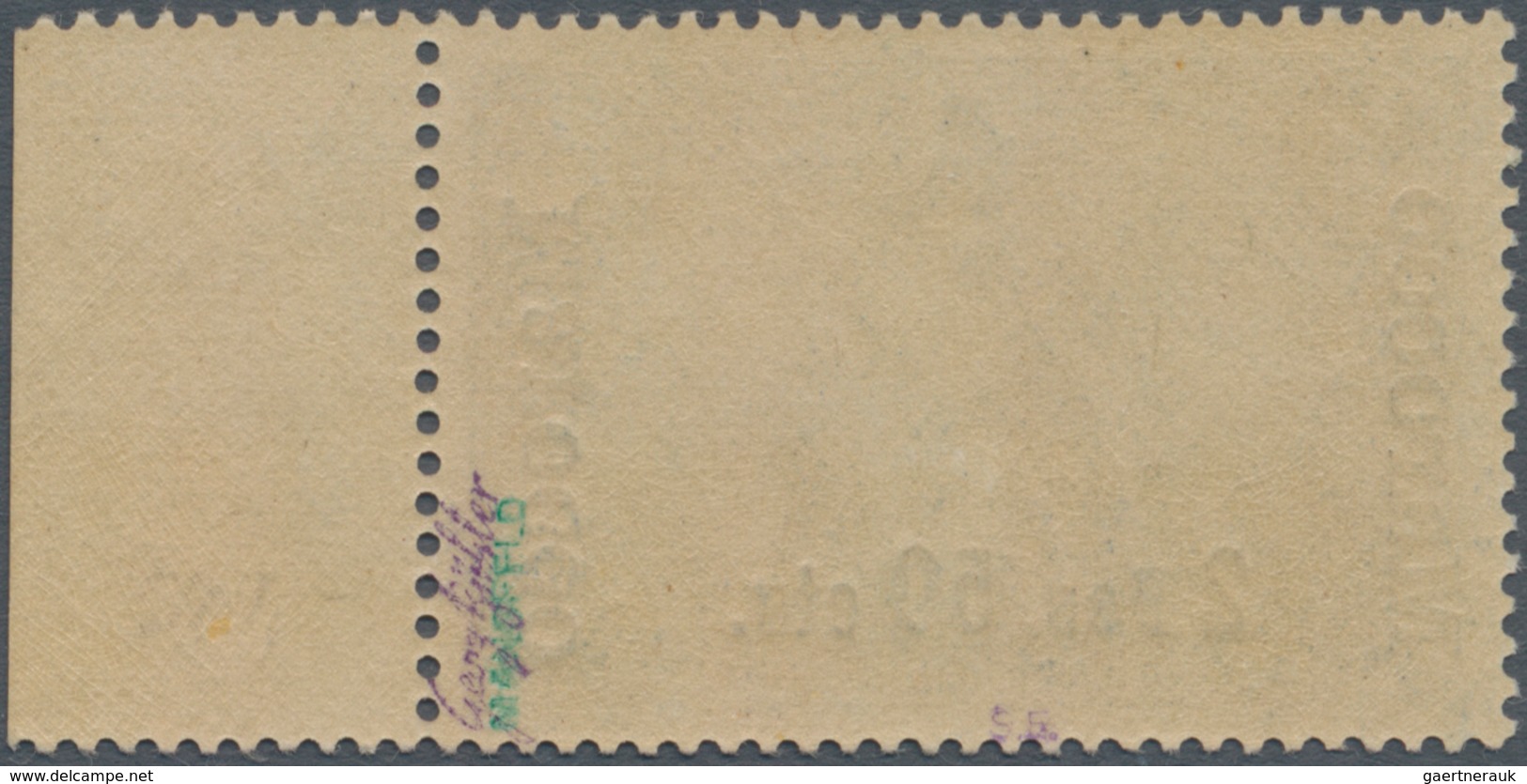 Deutsche Post In Marokko: 1903. 2 P 50 C Auf 2 Mark Schwärzlichblau, Sogenannter Fetter Aufdruck, Ty - Deutsche Post In Marokko