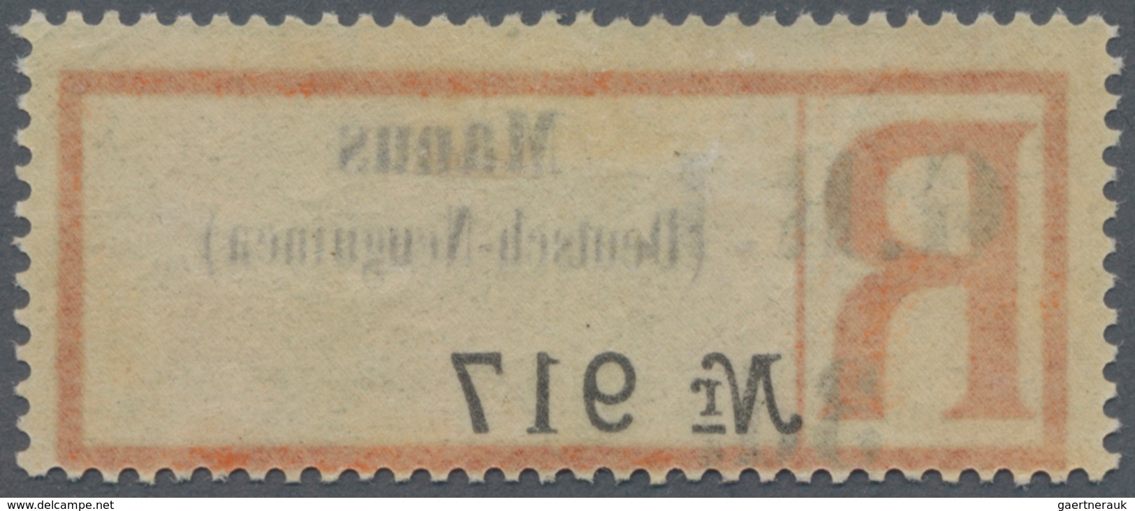 Deutsch-Neuguinea - Britische Besetzung: 1916, Einschreibzettel "Manus | (Deutsch-Neuguinea) | No 91 - Deutsch-Neuguinea