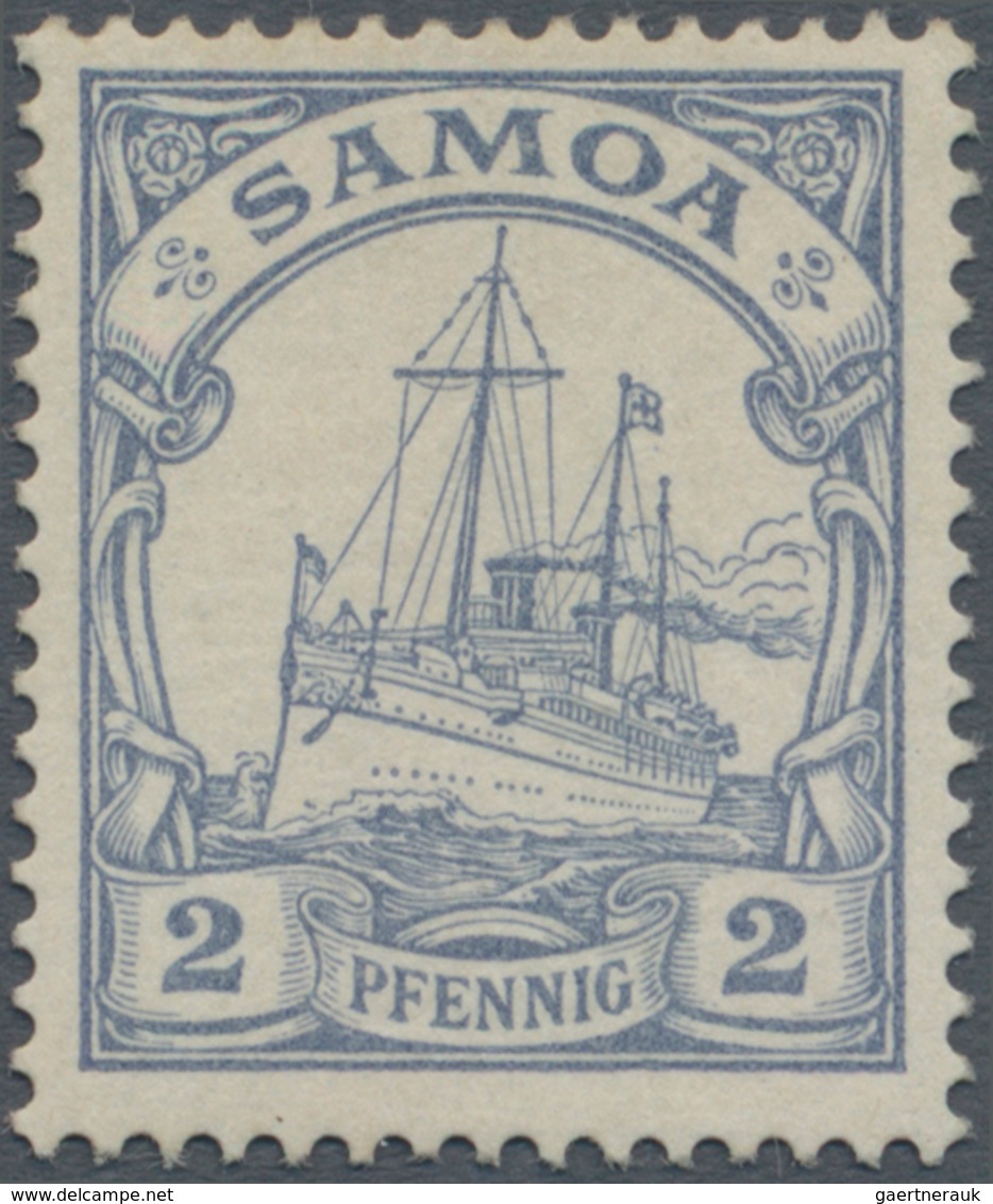 Deutsche Kolonien - Samoa: 1900: 2 Pfg (dunkel)graublau, Farbfrisch, Sehr Gut Gezähnt, In Fehlerfrei - Samoa