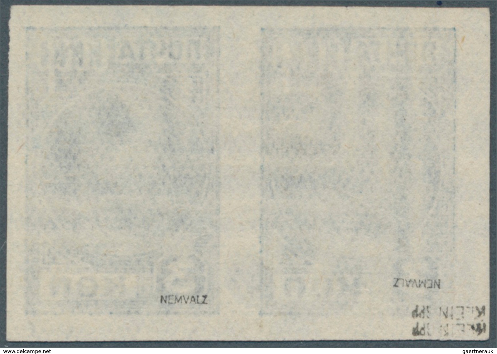 Dt. Besetzung II WK - Estland - Elwa: ELWA 1941, 3 Kr. Hellblau Mit Und Ohne Aufdruck Im Waagerechte - Besetzungen 1938-45