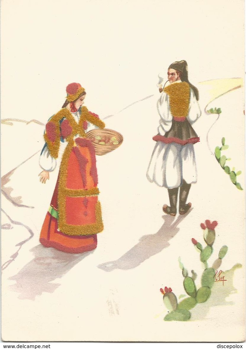 Z5445 Costumi Di Sardegna - Desulo (Nuoro) - Illustrazioni Illustration Lola Loy - Folklore / Non Viaggiata - Altri & Non Classificati