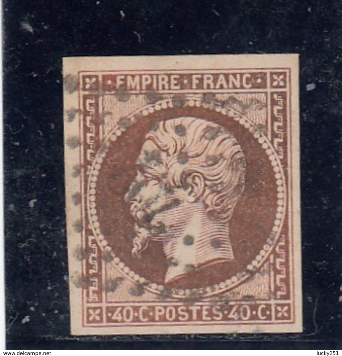 France - Napoléon III - N°Y.T 16 - 40c Orange Foncé - Oblit. Losange - 1853-1860 Napoleone III