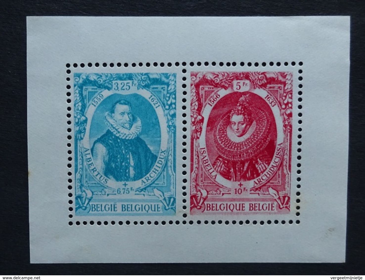 BELGIE  1942   Blok 17  Albrecht En Isabella     Postfris **     CW 15,00 - 1924-1960