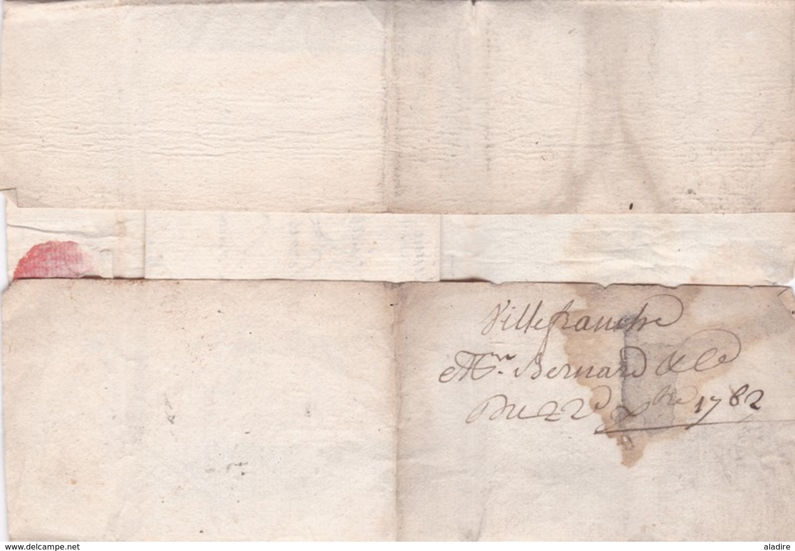 1762 - Marque Postale VILLEFRANCHE De ROUERGUE, Aveyron Sur LAC Pour Annonay, Vivarais, Ardèche - 1701-1800: Precursors XVIII