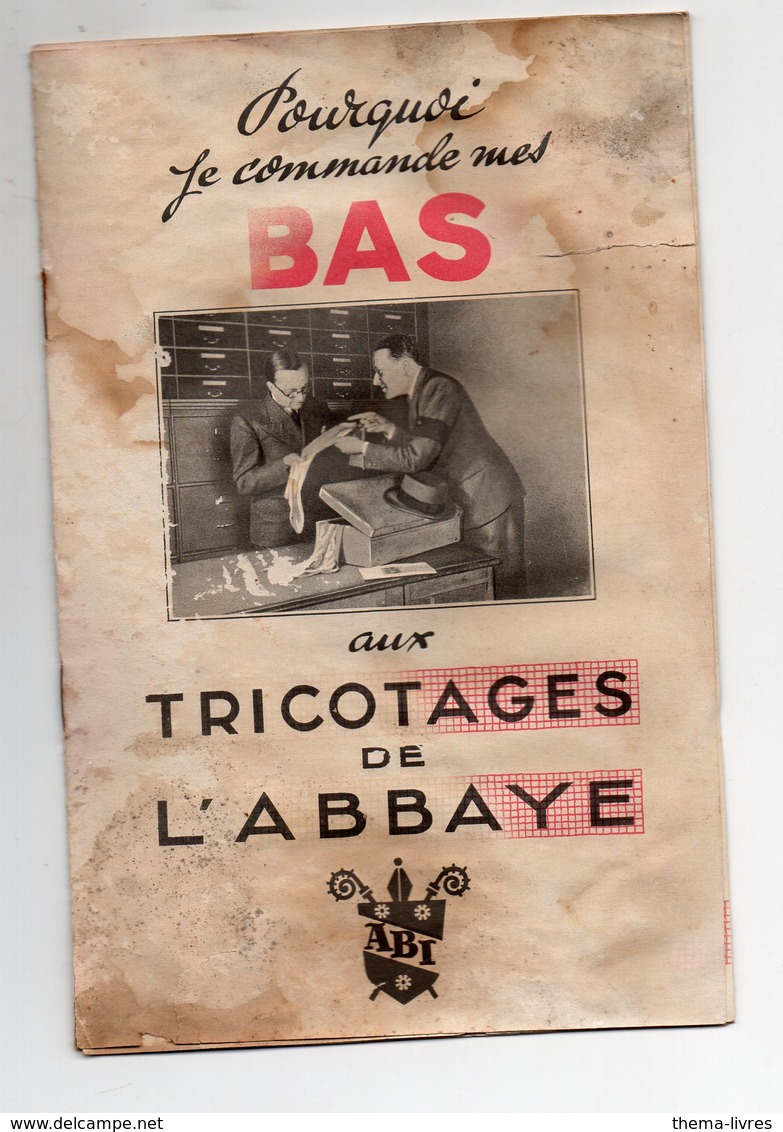 Signy L'Abbaye (08 Ardennes) Document ABI  (Bas, Bonneterie) (PPP11414) - Publicidad