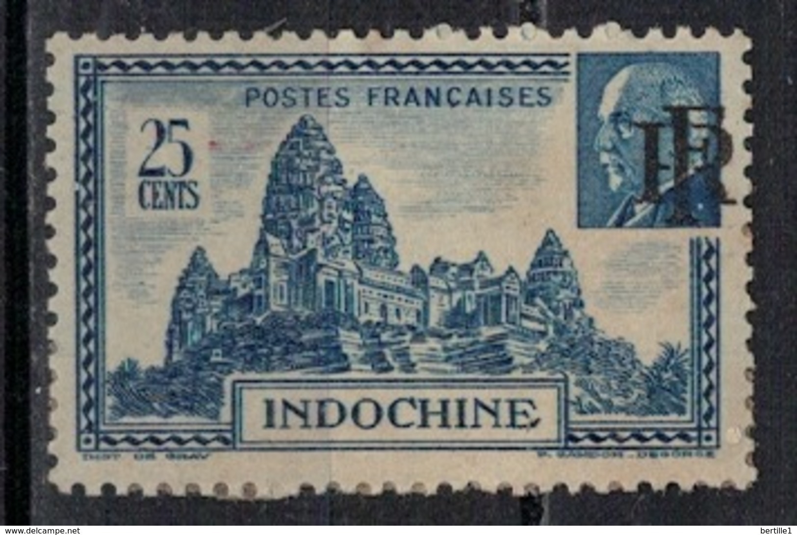 INDOCHINE           N° YVERT  : 300 (1) ( Surcharge Décalée )  NEUF SANS GOMME        ( SG     1/34  ) - Nuovi