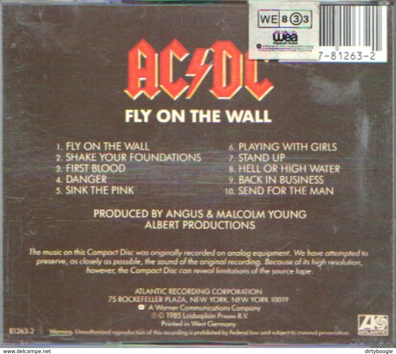 AC/DC - Fly On The Wall - CD - Hard Rock En Metal