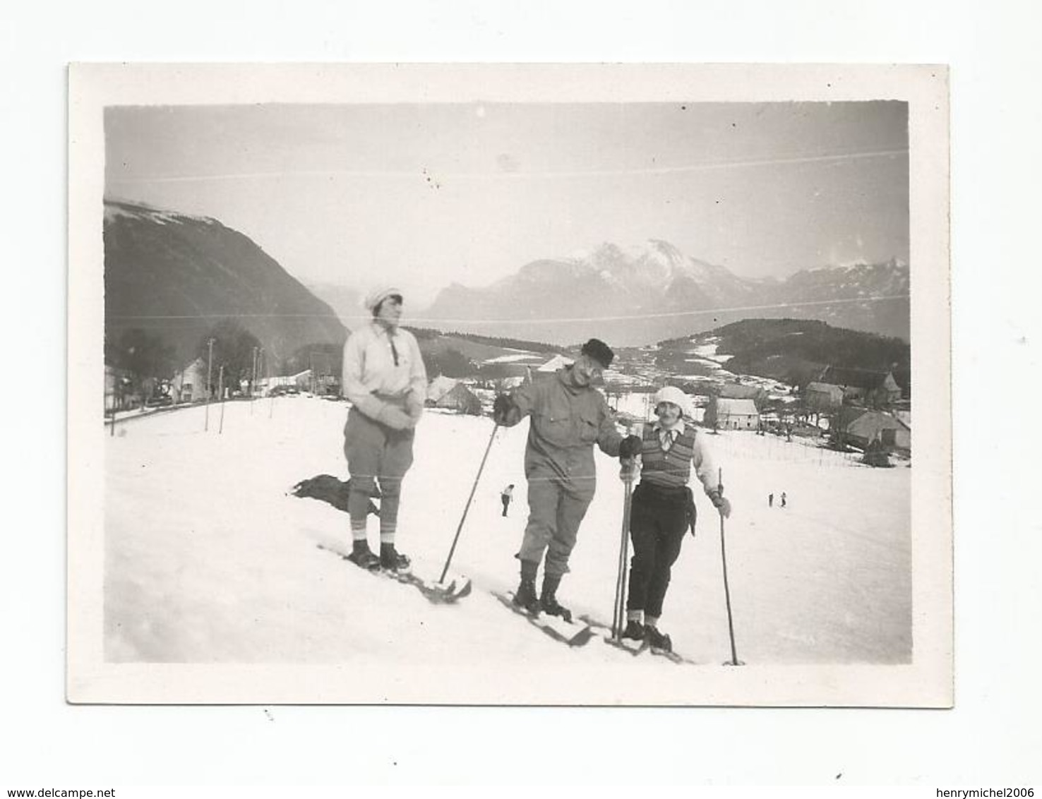 Photographie 38 Isère St Nizier Ski 1930 Photo 6,5x8,8 Cm Env - Lieux