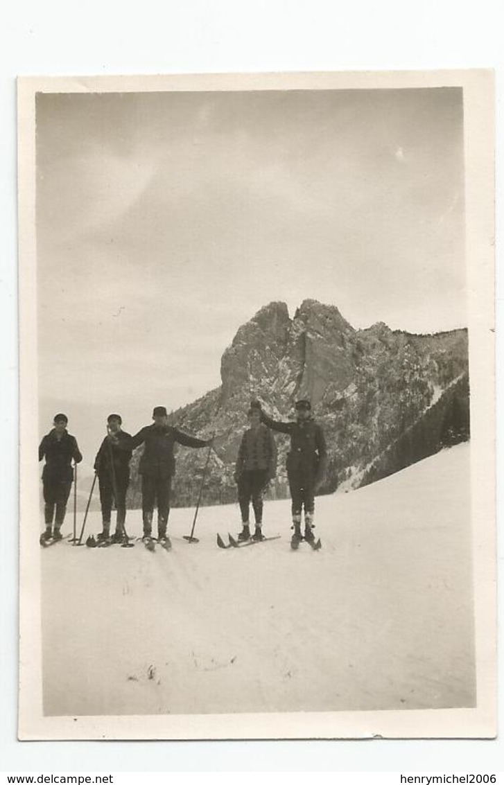 Photographie 38 Isère St Nizier Ski 1929 Et Les 3 Pucelles Photo 6,2x8,7 Cm Env - Lieux