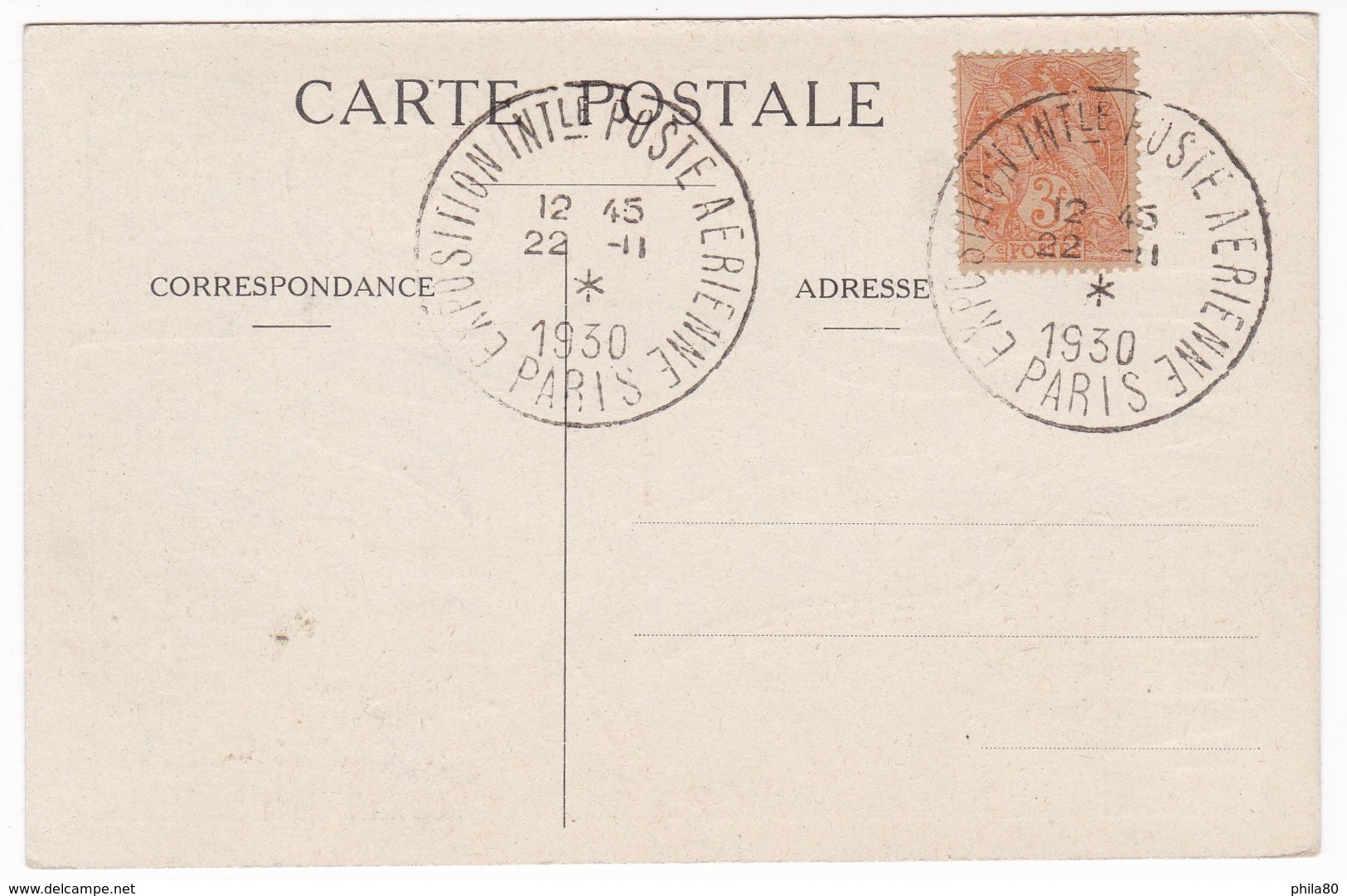 3 Cp EXPO INTERNATIONALE DE POSTE AERIENNE 6 Nov Au 24 Dec 1930 - 1927-1959 Covers & Documents