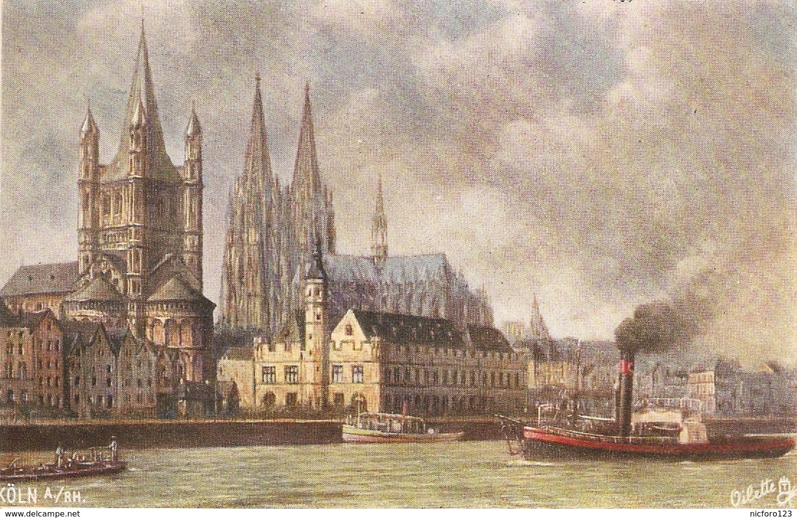 "Koln A. Rh. Grose St. Martin Kirche" Tuck Oilette Germany # 170B - Tuck, Raphael