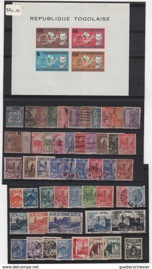 Carton de + 2 kg de Timbres, lettres, entiers postaux, aérogrammes, beau lot de timbres de France, Colonies, Andorre et