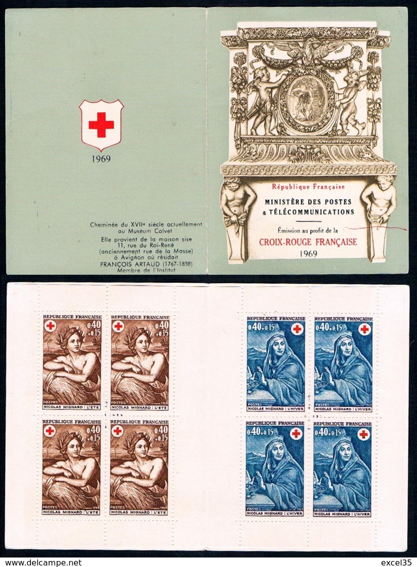 YVERT CARNET N° 2018 - CARNET CROIX ROUGE 1969 N** / MNH - Croce Rossa