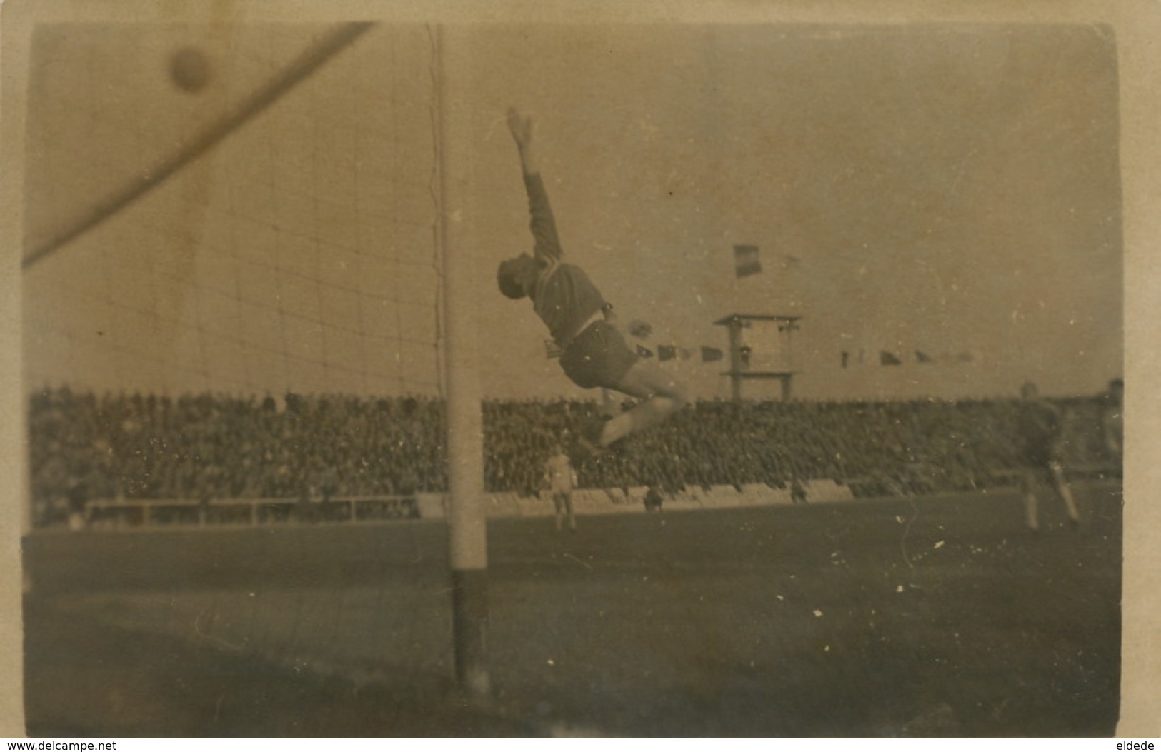 Real Photo Partida De Futbol Albacete Contra Madrigeras . Estadio. Football Stadium. 19/2/1961 - Autres & Non Classés