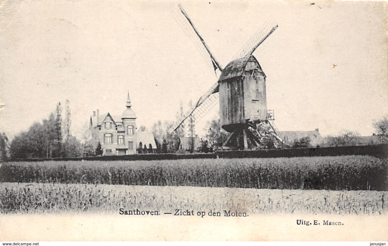 BB163 Santhove Zicht Op Den Molen 1906 - Zandhoven