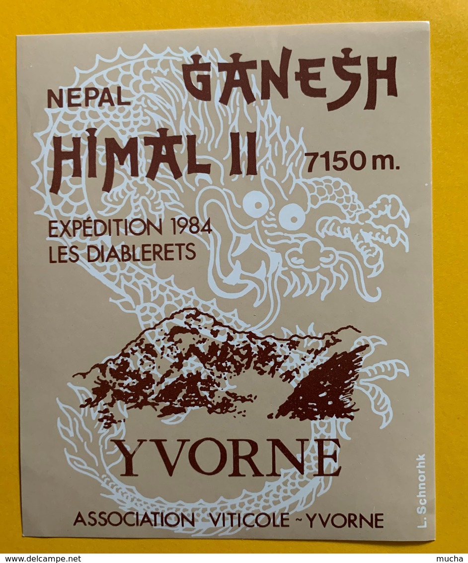 12286 -  Nepal Ganesh Himal II  Expédition 1984 Les Diablerets Suisse - Berge