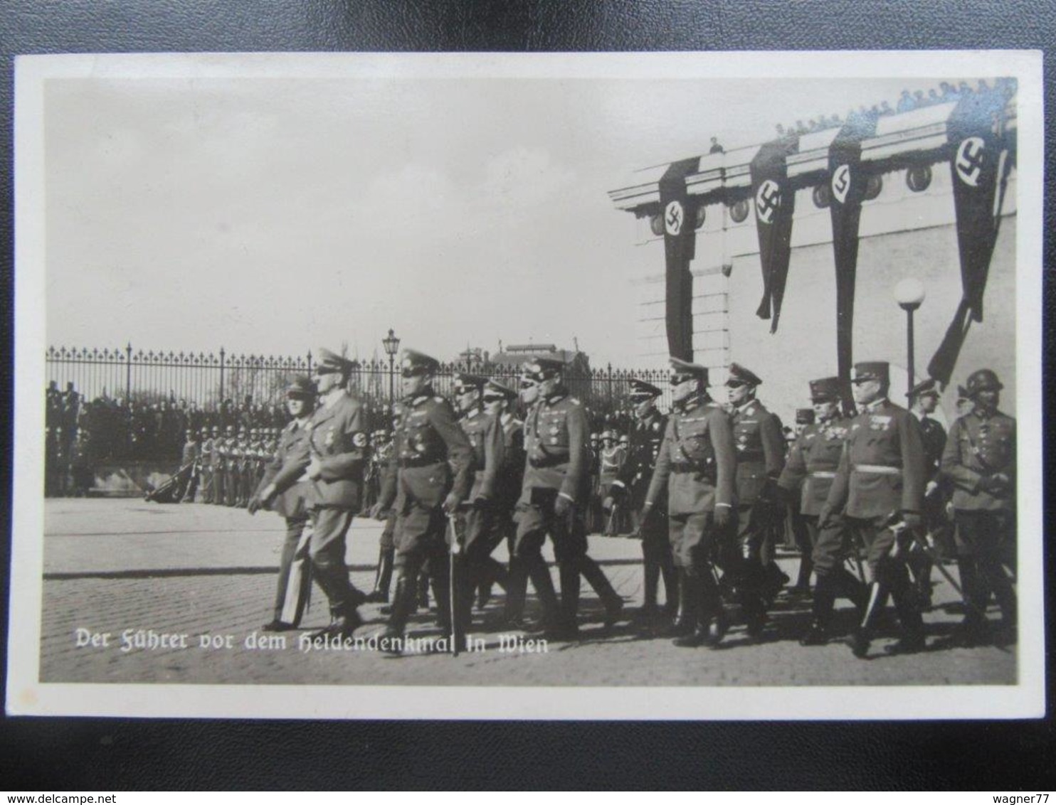 Postkarte Propaganda Hitler In Wien 1938 - Schöne Rückseite - Briefe U. Dokumente