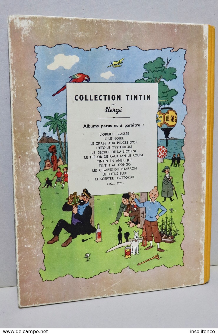 Tintin Au Congo - Casterman - Dos Jaune - B1 - 1946 - Titre En Blanc  - 1ère édition Originale Couleur  - Bon état - Tintin