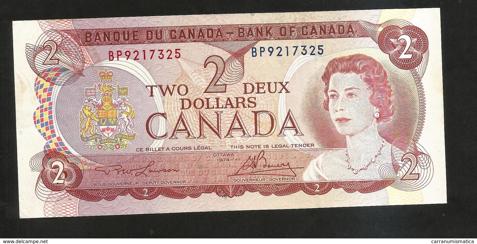 Banque Du CANADA / Bank Of CANADA - 2 DOLLARS (OTTAWA 1974) - Canada