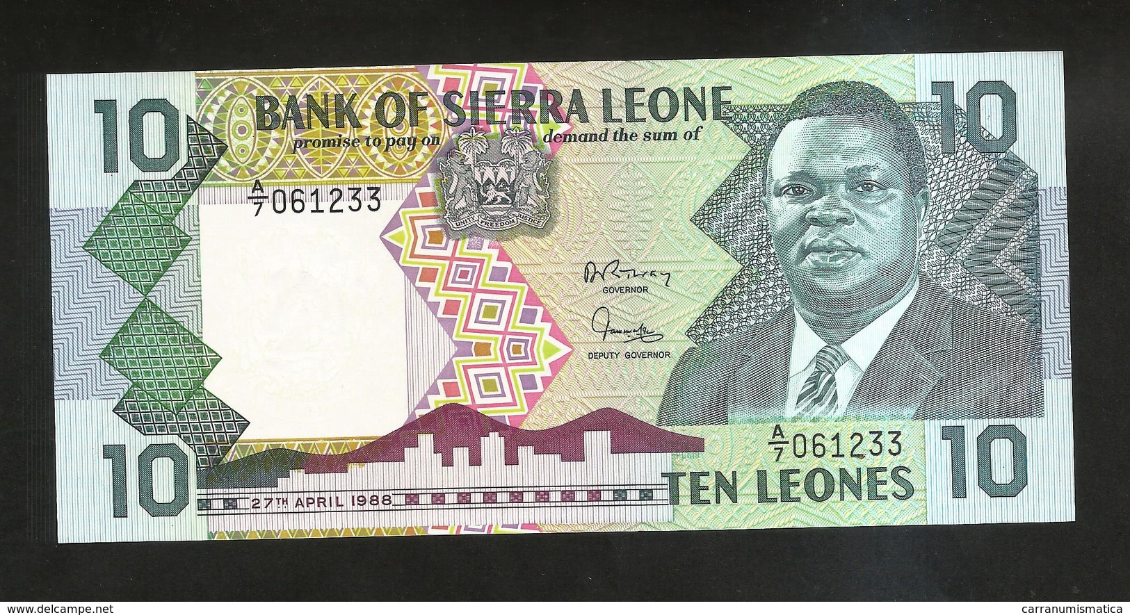 SIERRA LEONE - BANK Of SIERRA LEONE - 10 LEONES (1988) - Sierra Leone