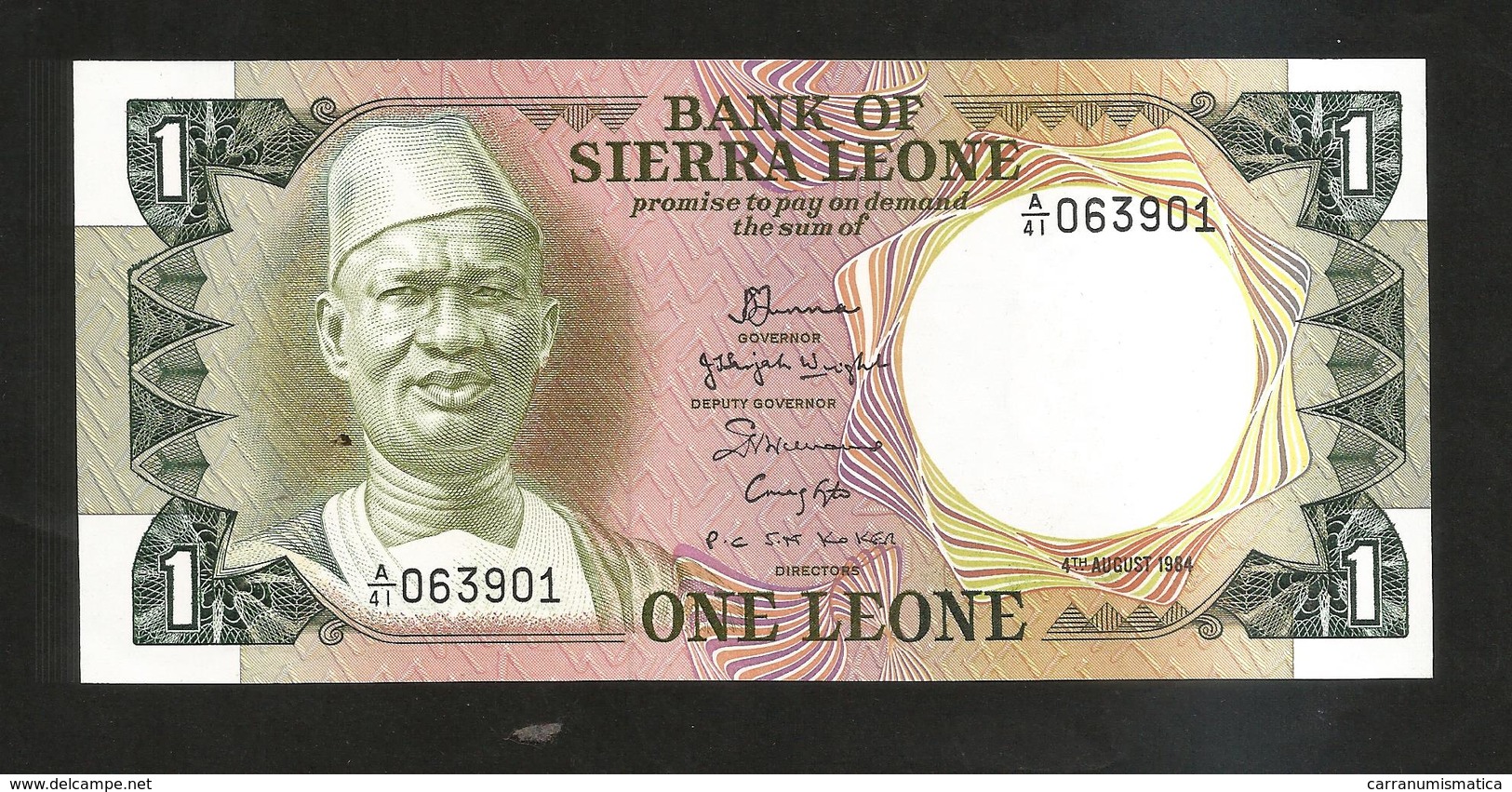 SIERRA LEONE - BANK Of SIERRA LEONE - ONE LEONE (1984) - Sierra Leone