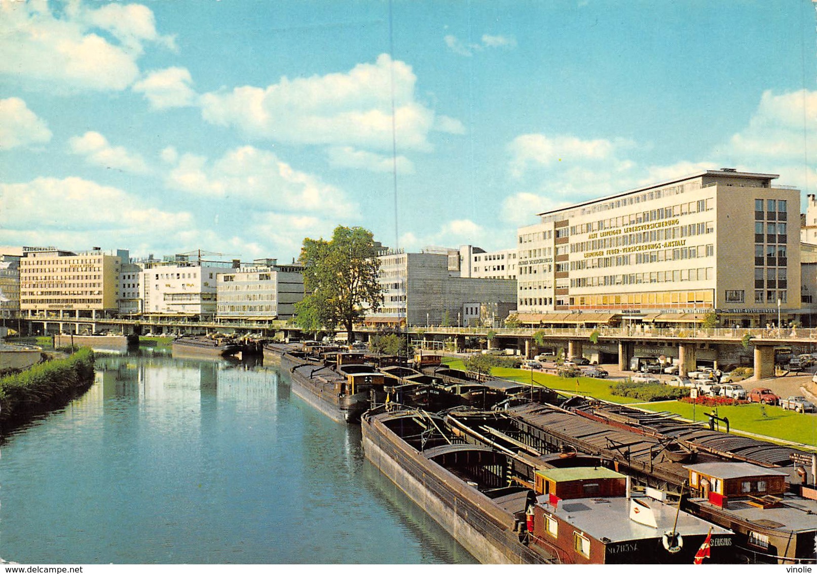 PIE-Z To-19-2999 : SAARBRUCKEN.  PENICHES. PORT FLUVIAL. CANAL. - Péniches