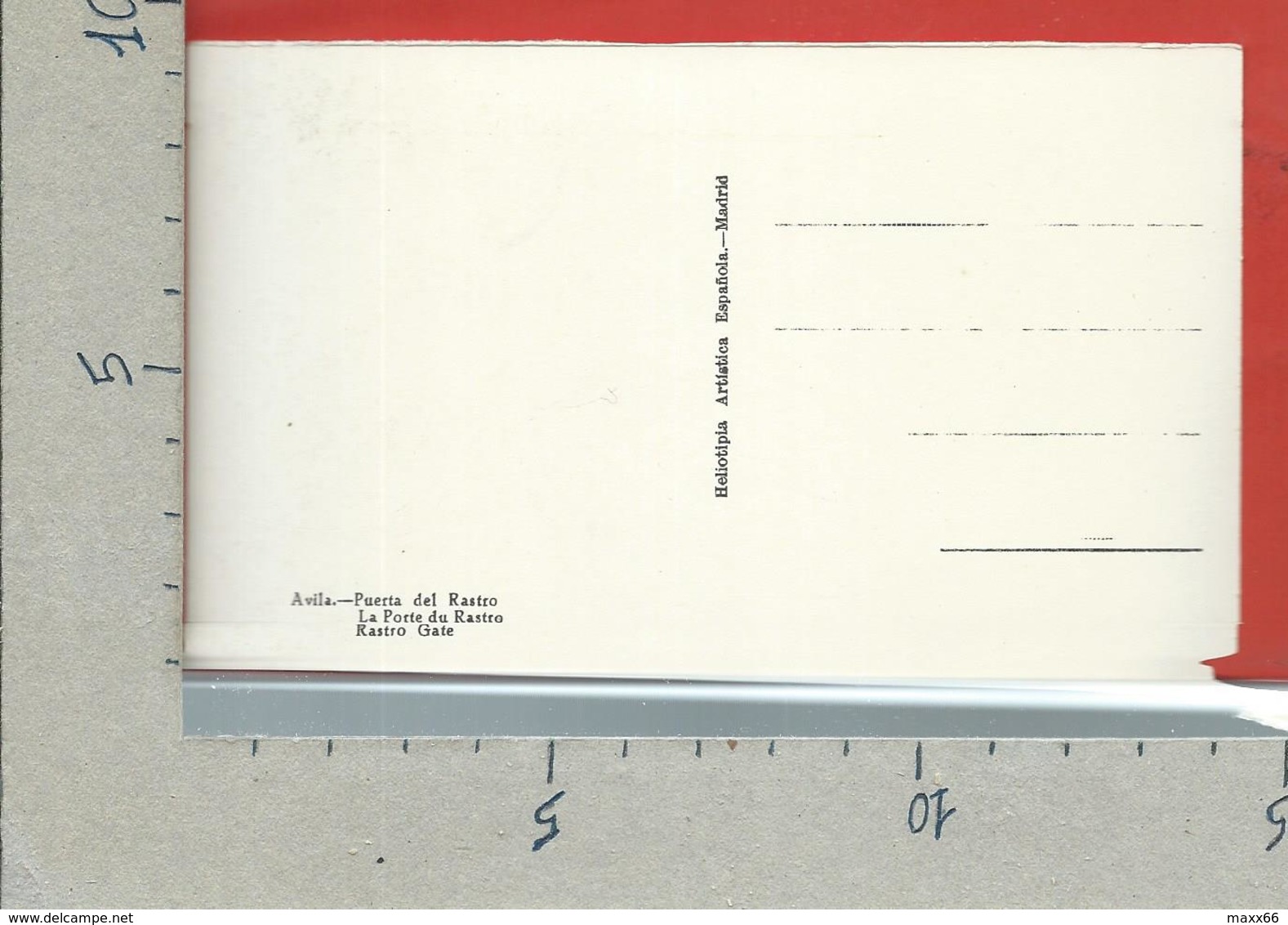 CARTOLINA NV SPAGNA - AVILA - Puerta Del Rastro - 9 X 14 - Ávila