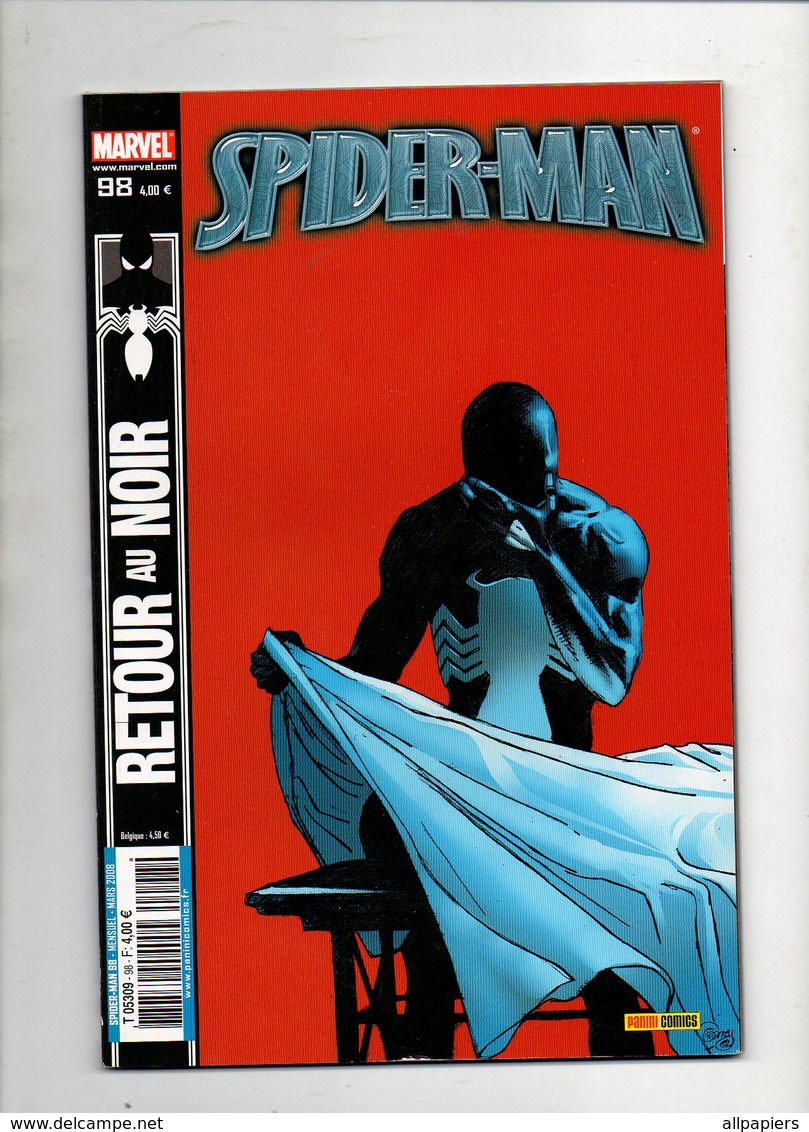 Spider-man N°98 Retour Au Noir - Horloge Biologique - Une Passion Dévorante - Le Prédateur Et La Proie De 2008 - Spiderman