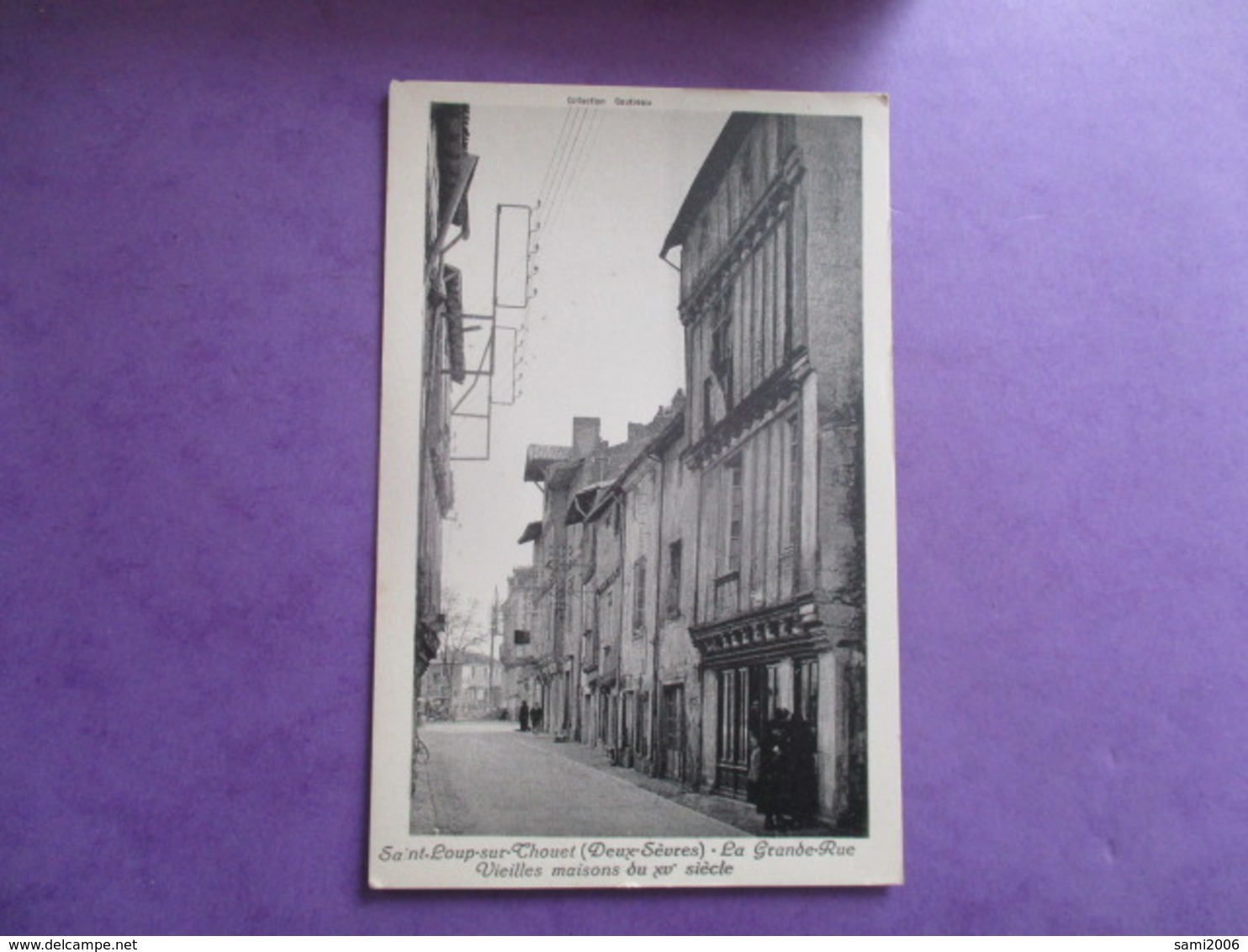 CPA 79 SAINT LOUP SUR THOUET GRANDE RUE VIEILLES MAISONS - Saint Loup Lamaire