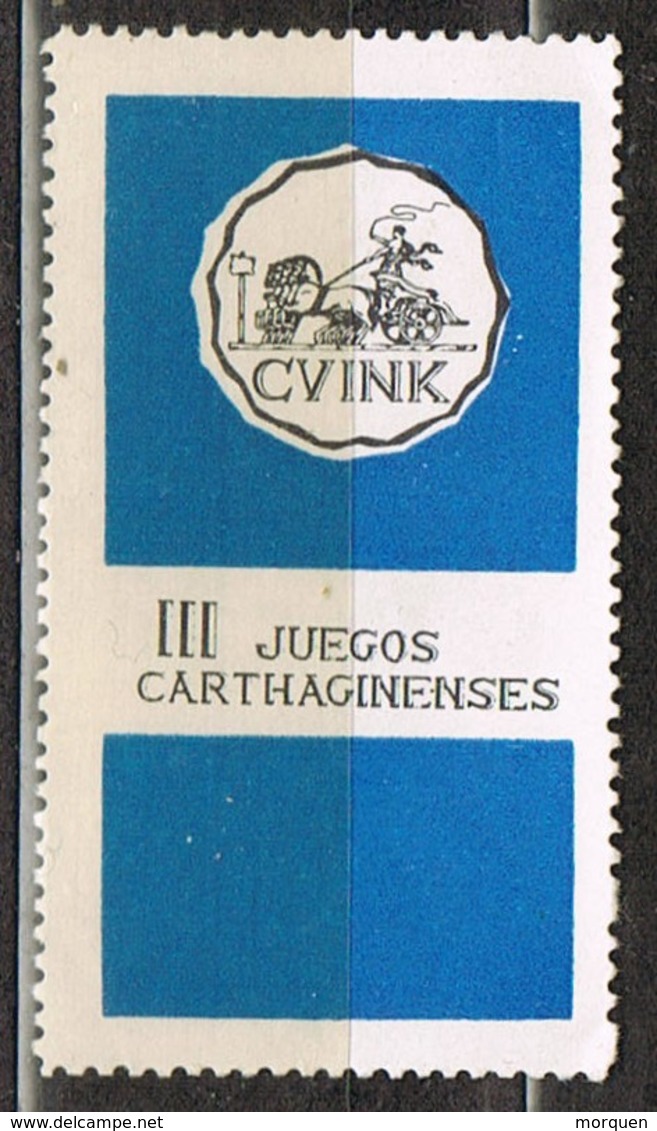 Viñeta CARTAGENA (Murcia). III Juegos Cathaginenses 1970 , Label, Cinderella ** - Variedades & Curiosidades