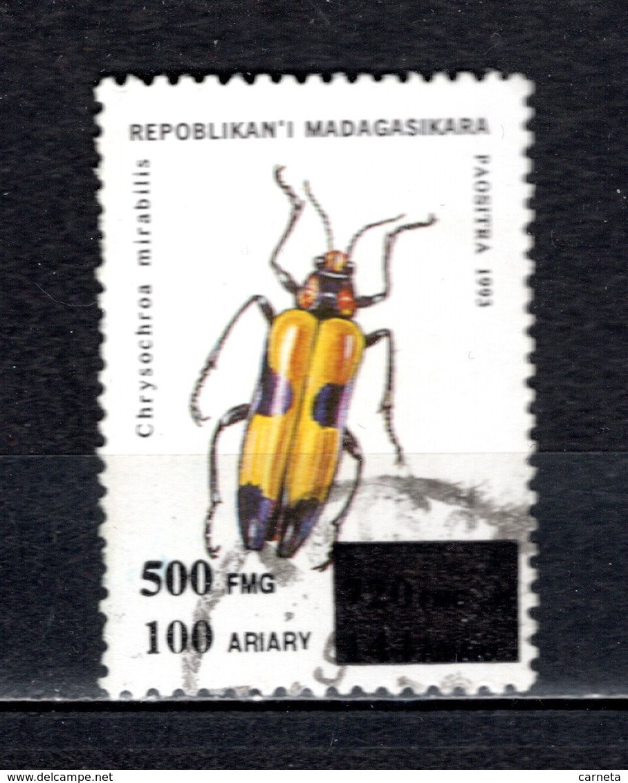 MADAGASCAR N° 1681AE   SURCHARGE LOCALE OBLITERE   COTE  ? €   INSECTE ANIMAUX   VOIR DESCRIPTION - Madagascar (1960-...)