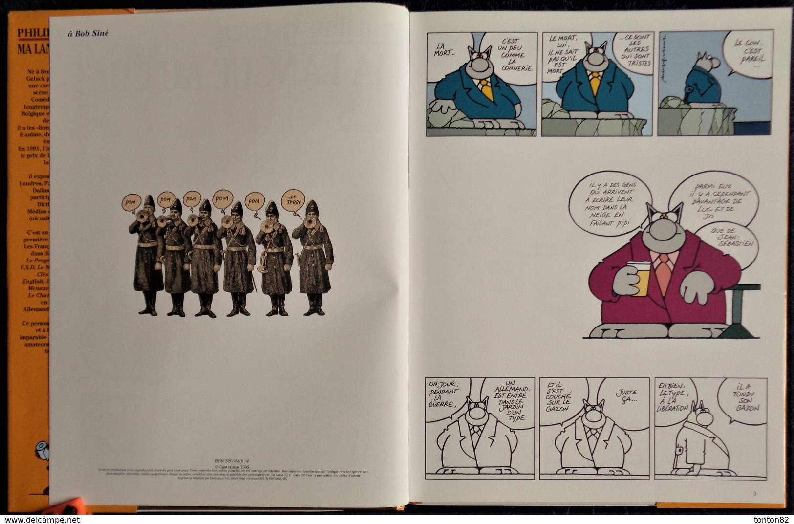 Philippe Geluck - Ma Langue Au  CHAT - Casterman - ( EO 1995 - Avec Jaquette ) . - Geluck