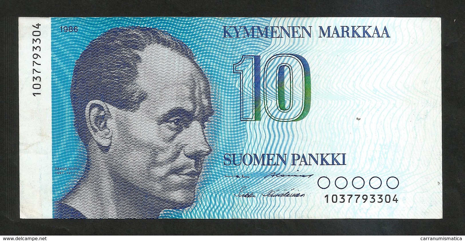 FINLANDIA - SUOMEN PANKKI - 10 MARKAA (1986) - Finlandia