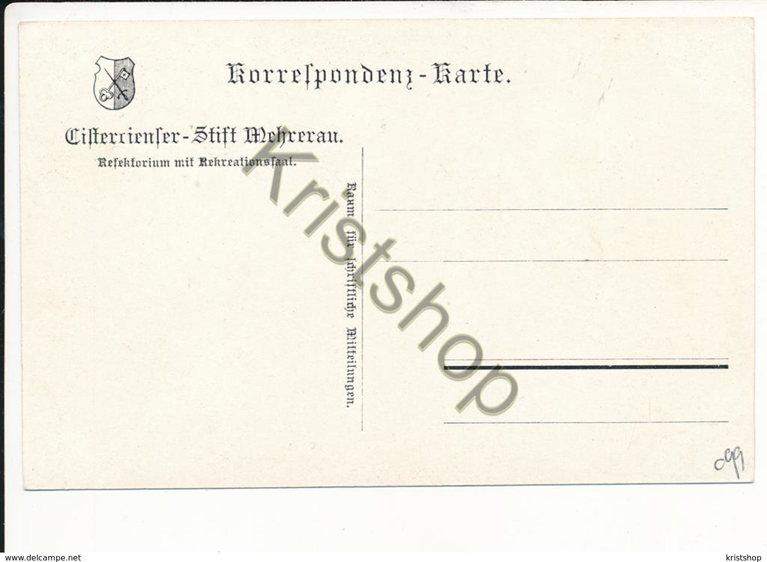 Mehrerau - Stift [AA26 1.599 - Andere & Zonder Classificatie