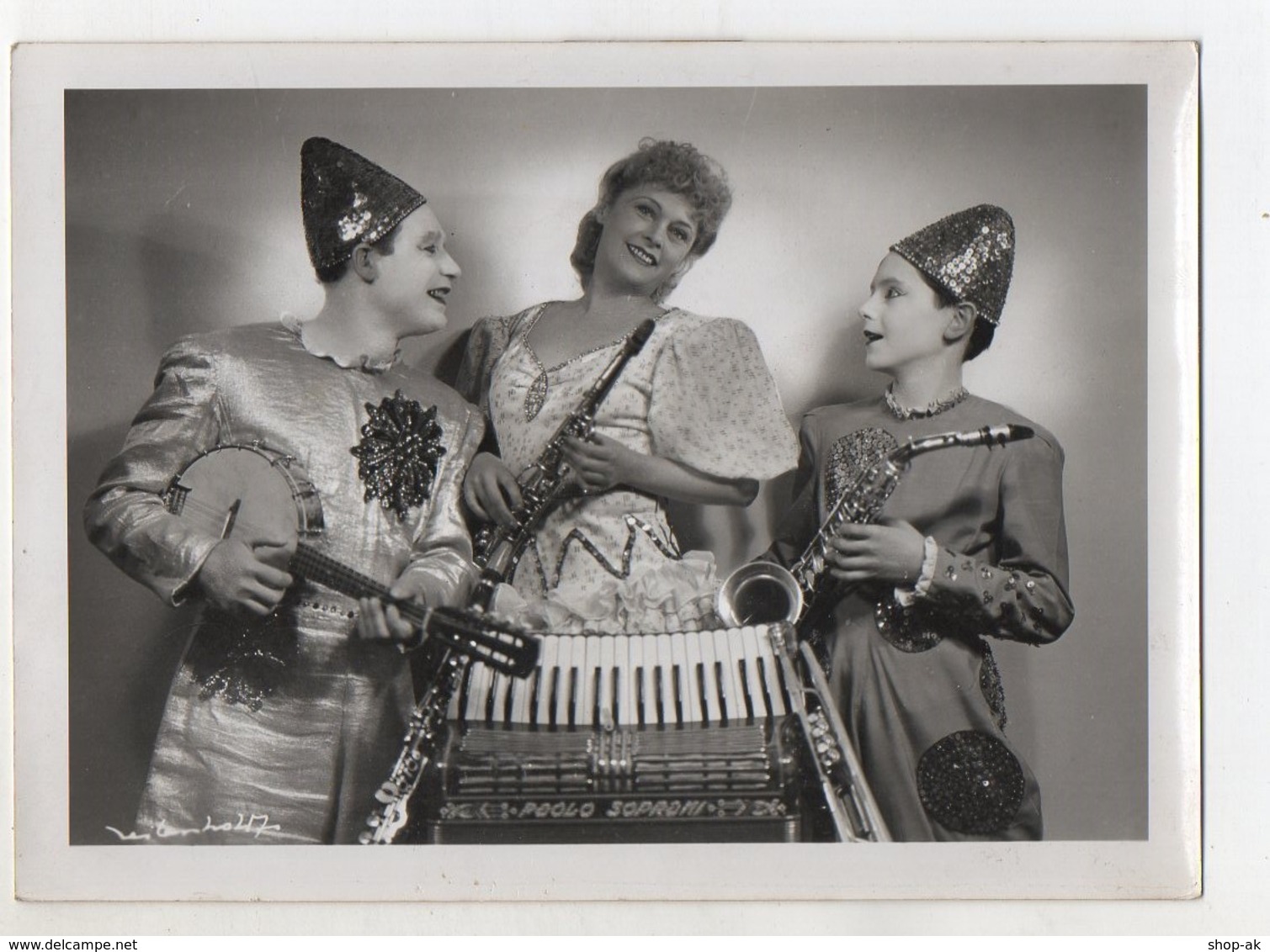 C3147/ Ety Van Veen Comp. Klassische Clowns  Variete In Köln Foto Ca.1955 - Autres & Non Classés
