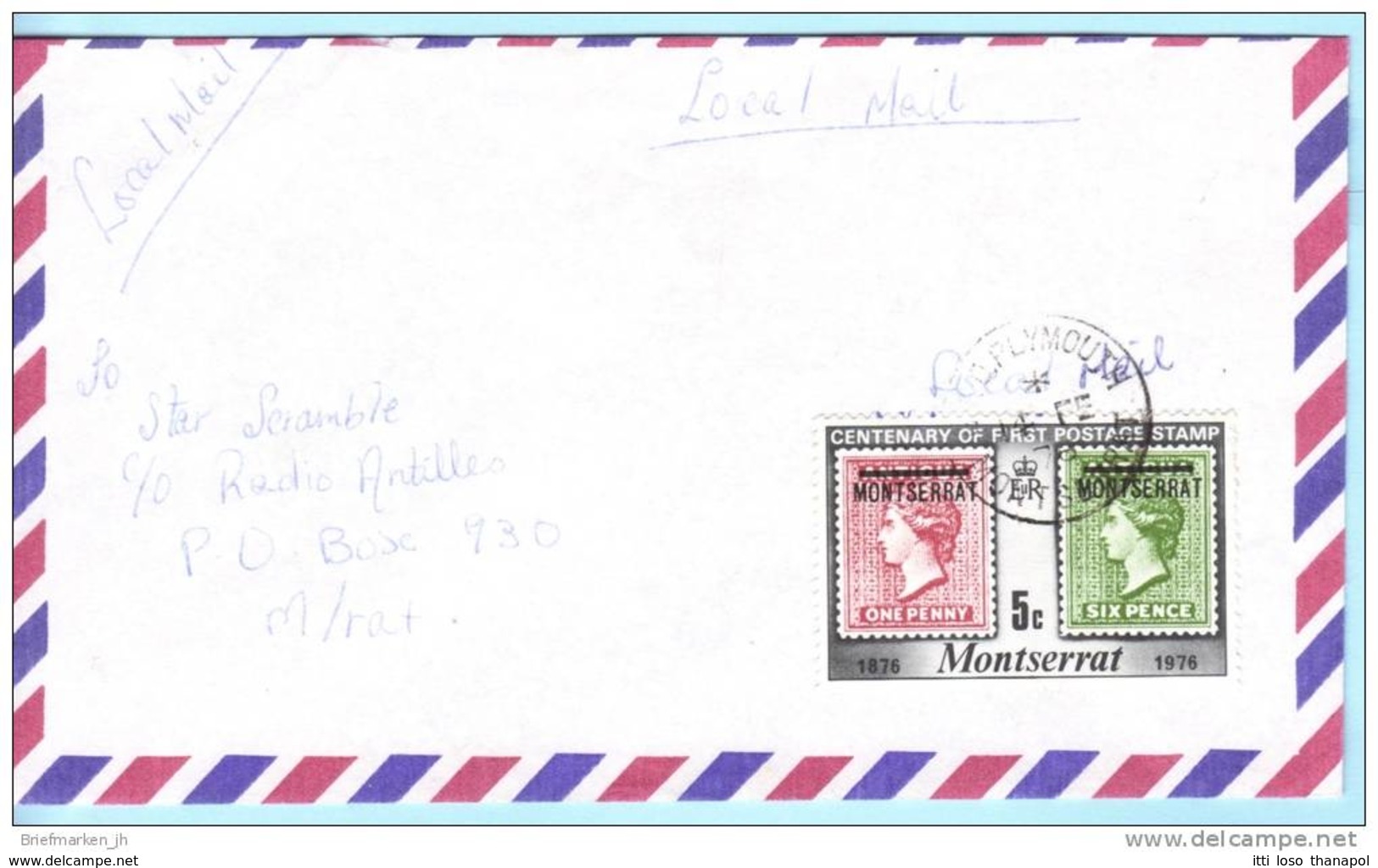 MONTSERRAT - Brief Cover Lettre - 327 Marke Auf Marke (21557) - Montserrat