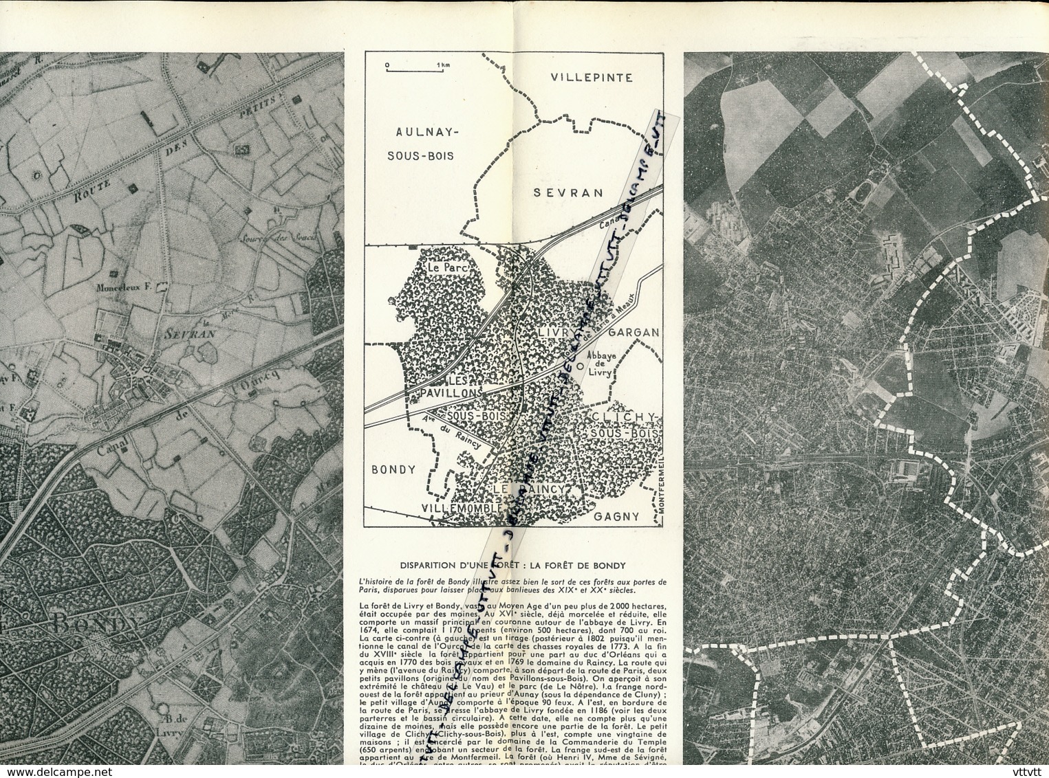 Photo (1962), Disparition De La Forêt De Bondy, Livry-Gargan, Le Raincy, Clichy-sous-Bois, Sevran, Pavillons-sous-Bois - Unclassified