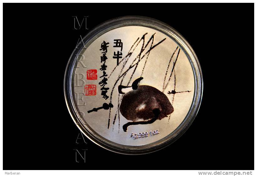 MEDALLA HORÓSCOPO CHINO BUEY “QI BAISHI” (40 Mm) - China