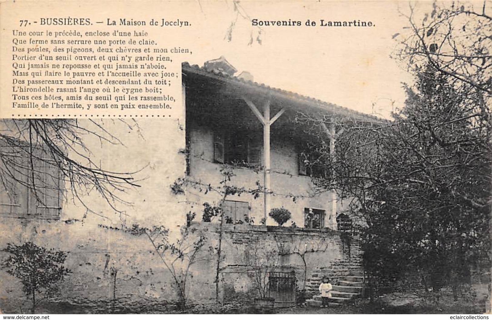 Bussières          71         La Maison De Jocelyn. Souvenirs De Lamartine            (voir Scan) - Andere & Zonder Classificatie