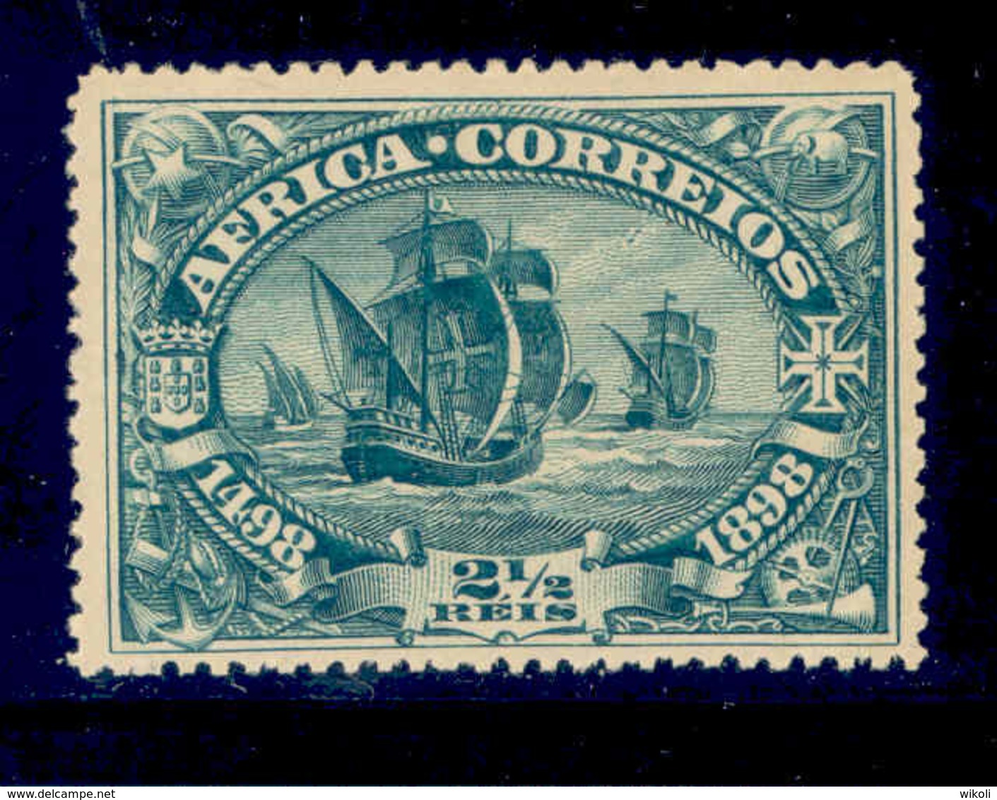 ! ! Portuguese Africa - 1898 Vasco Gama 2 1/2 R - Af. 01 - MVLH - Afrique Portugaise