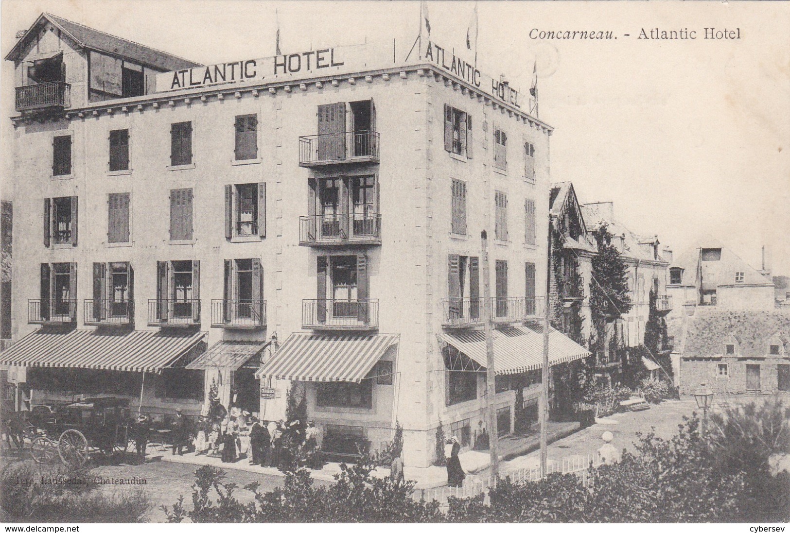 CONCAREAU - Atlantic Hôtel - Animé - TBE - Concarneau