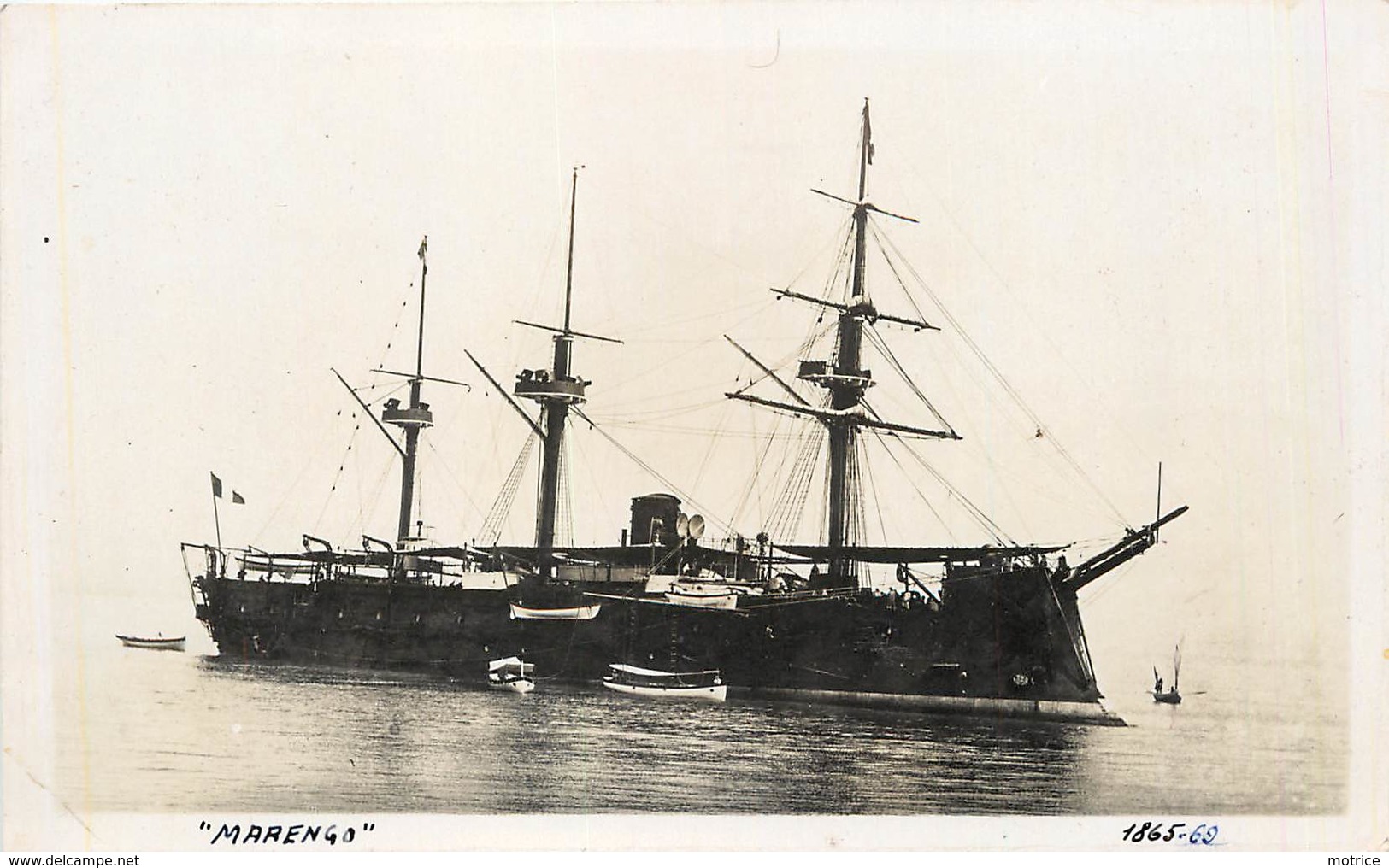 BATEAUX DE GUERRE - Cuirassé "Marengo" (nautical Photo). - Guerre