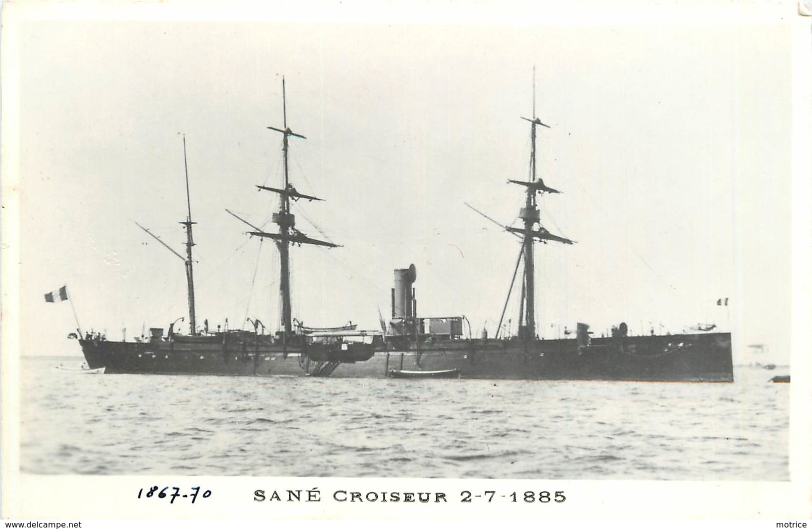 BATEAUX DE GUERRE - Croiseur  "Sané"  (éditeur Marius Toulon). - Guerre